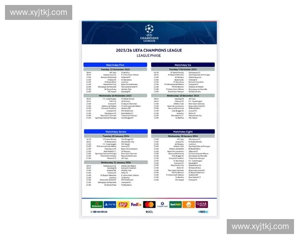 2025欧罗巴联赛完整赛程安排及各阶段比赛时间详解